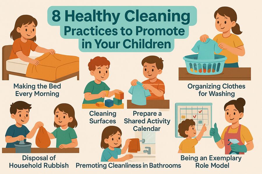 8 Healthy Cleaning Practices to Promote in Your Children 