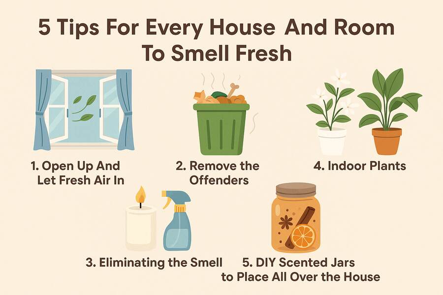 5 Tips For Every House and Room To Smell Fresh