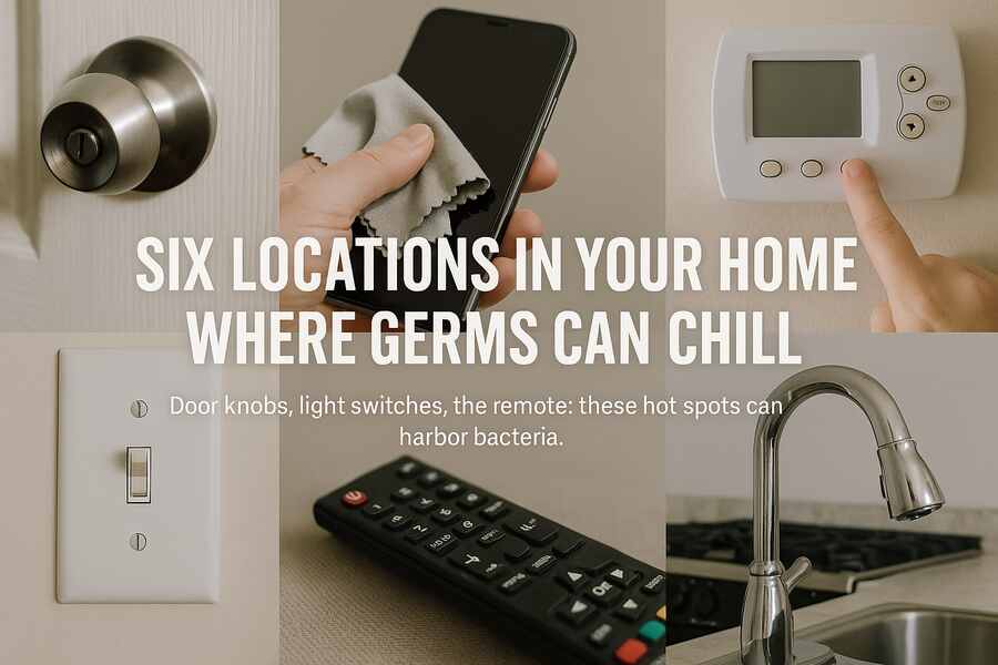 Six Locations in Your Home Where Germs Can Chill