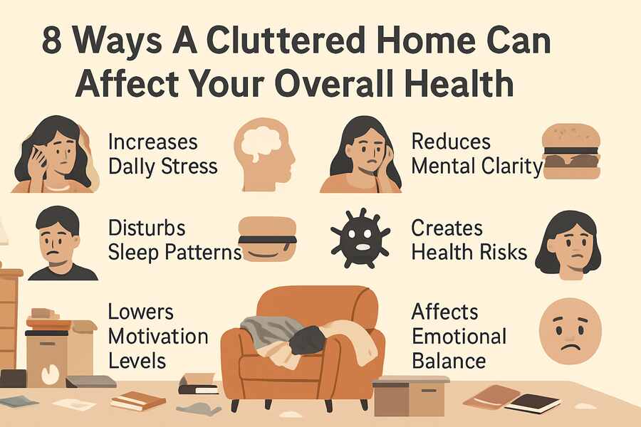 8 Ways A Cluttered Home Can Affect Your Overall Health